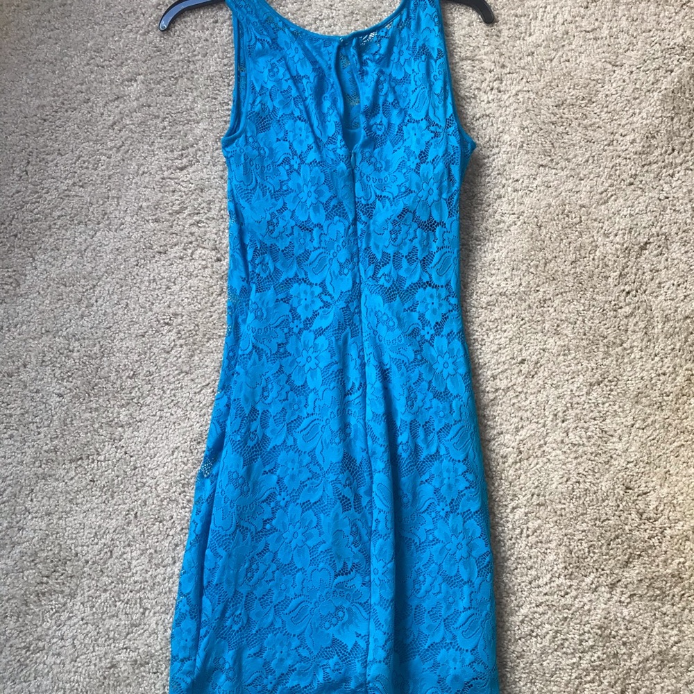 Bebe Blue Cocktail / Derby Party Dress - Picture 7 of 9
